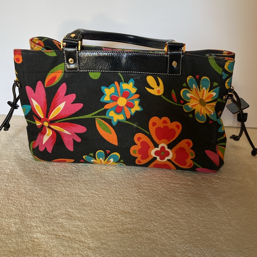 Kate Spade Floral Canvas Tote, Great Vintage Condition - Picture 12 of 12